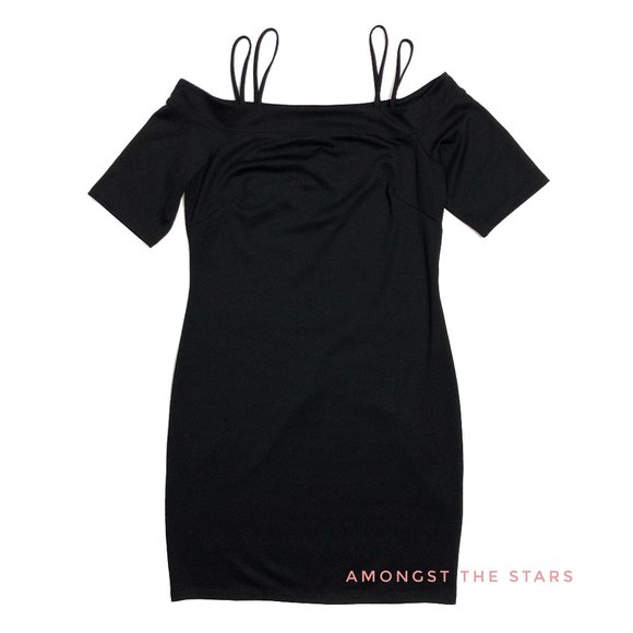 h and m black sequin dress Embellished Long Sleeve Mini in - 2 / Plus Cup neck and wrapover front with concealed hook Black Hm Sequin Dress for